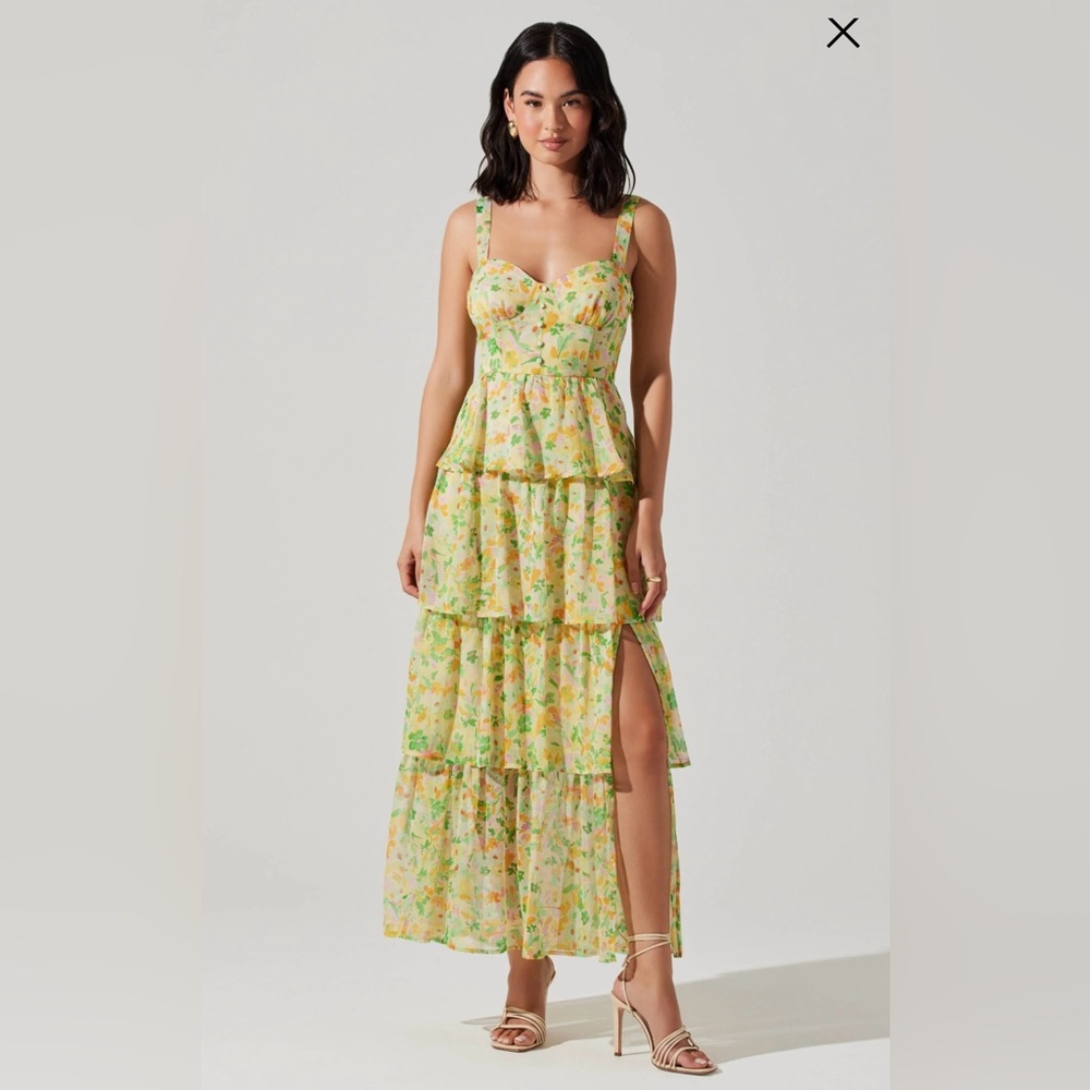 ASTR The Label Midsummer Floral Tiered Maxi Dress